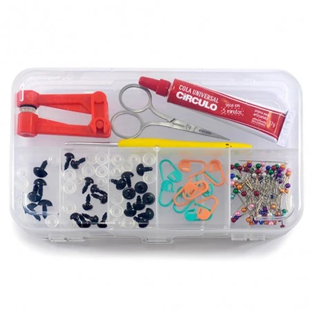 Organizador Con Accesorios Para Amigurumi - Circulo 3 Organizador Con Accesorios Para Amigurumi - Circulo