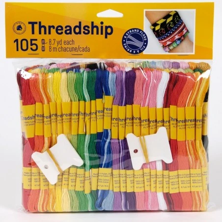 Pack De 105 Madejas Multi-Hebra De Colores Surtidos - DMC 3 Pack De 105 Madejas Multi-Hebra De Colores Surtidos - DMC