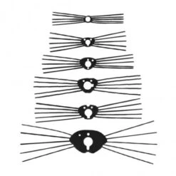 Pack De 120 Bigotes Para Narices De Animales - Opry