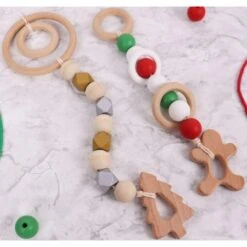 Pack De 33 Piezas De Madera Para Macramé - Trimits -Las Tijeras Magicas Tienda pack de 33 abalorios de madera trimits 3