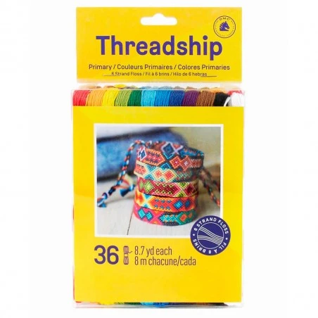 Pack De 36 Madejas Multi-Hebras De Colores Primarios - DMC 3 Pack De 36 Madejas Multi-Hebras De Colores Primarios - DMC