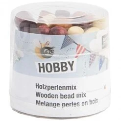 Pack De Abalorios De Madera Color Natural - Rico Design