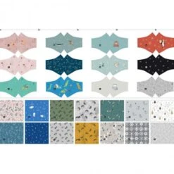 Panel De Tela Navidad Para Hacer Mascarillas Antibacterianas