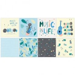 Panel De Tela Popelin - Ants & Music Panel