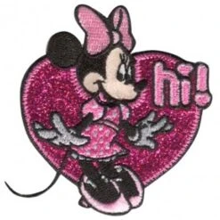 Parche Termoadhesivo Bordado Minnie Mouse Corazón