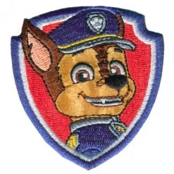 Parche Termoadhesivo Bordado Patrulla Canina Chase Escudo