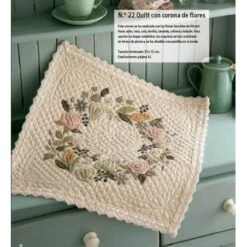 Patchwork Japonés Con Aplicaciones De Flores -Las Tijeras Magicas Tienda patchwork japones con aplicaciones de flores 3