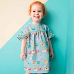 Patrón Katia - Vestido Con Mangas Volantes