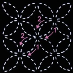 Plantilla Para Bordar Sashiko Seven Treasures 10,15 Cm - Sew Easy -Las Tijeras Magicas Tienda plantilla para bordar sashiko seven treasures 1015 cm sew easy 2