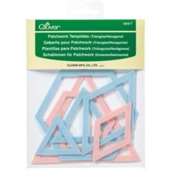 Plantillas Triangulares Y Hexagonales Para Apliques Y Retazos - Clover