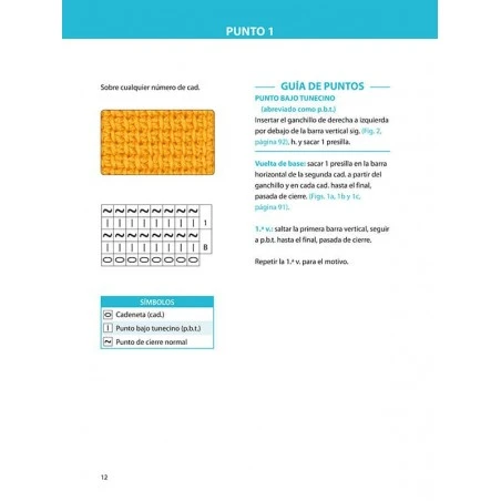 Punto Tunecino Tejido A Ganchillo 5 Punto Tunecino Tejido A Ganchillo - Imagen 3