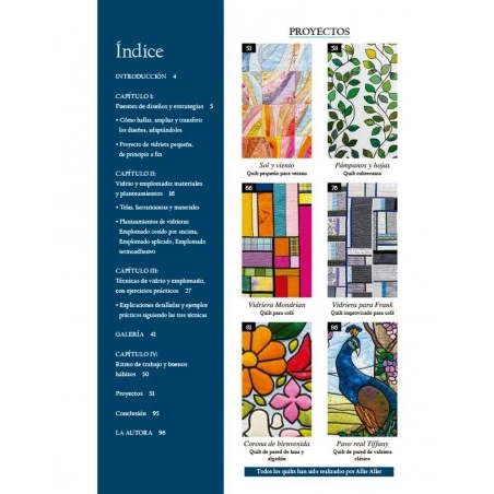 Quilts De Vidrieras. Nuevas Técnicas Y Diseños 4 Quilts De Vidrieras. Nuevas Técnicas Y Diseños - Imagen 2