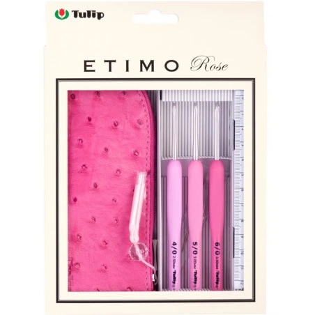 Set 3 Ganchillos Tulip Etimo Rose Softgrip 4 Set 3 Ganchillos Tulip Etimo Rose Softgrip - Imagen 2