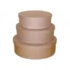 Set De 3 Cajas De Papel Maché Ovales -Las Tijeras Magicas Tienda set de 3 cajas de papel mache ovales