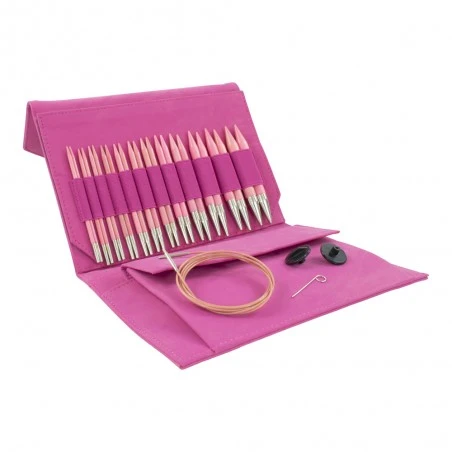 Set De Agujas Circulares Blush - Fuchsia Denim Effect - Lykke 4 Set De Agujas Circulares Blush - Fuchsia Denim Effect - Lykke - Imagen 2