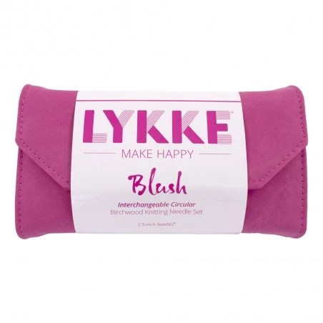 Set De Agujas Circulares Blush - Fuchsia Denim Effect - Lykke 3 Set De Agujas Circulares Blush - Fuchsia Denim Effect - Lykke