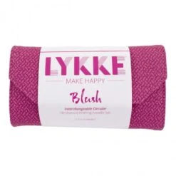 Set De Agujas Circulares Blush – Magenta Basketweave Effect - Lykke