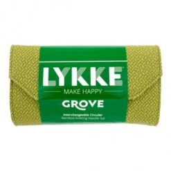 Set De Agujas Circulares Grove 9 Cm - Green Basketweave Effect - Lykke -Las Tijeras Magicas Tienda set de agujas circulares grove 9 cm green basketweave effect lykke 1