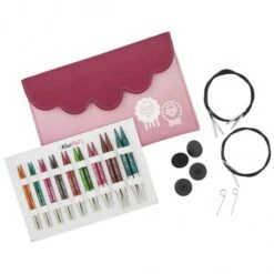 Set De Agujas Circulares Intercambiables 10 Cm Deluxe Dreamz KnitPro
