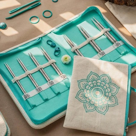 Set De Agujas Circulares Intercambiables 10 Cm - Kindness - The Mindful Collection - KnitPro 3 Set De Agujas Circulares Intercambiables 10 Cm - Kindness - The Mindful Collection - KnitPro