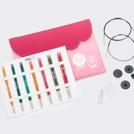 Set De Agujas Circulares Intercambiables 13 Cm Midi Dreamz - KnitPro 3 Set De Agujas Circulares Intercambiables 13 Cm Midi Dreamz - KnitPro