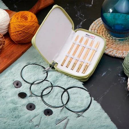 Set De Agujas Circulares Intercambiables Bamboo Starter - KnitPro 6 Set De Agujas Circulares Intercambiables Bamboo Starter - KnitPro - Imagen 4