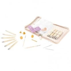 Set De Agujas Circulares Intercambiables Bambú CarryC - Tulip