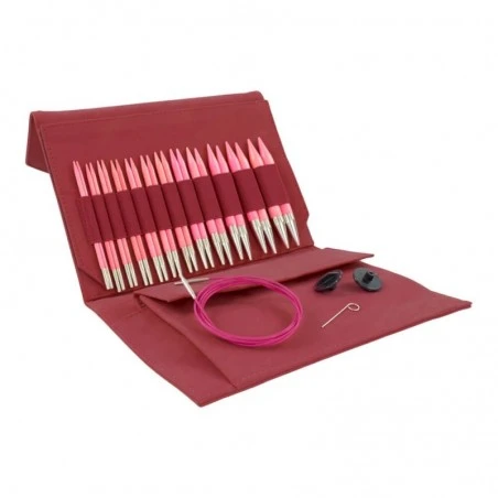 Set De Agujas Circulares Intercambiables Blush Crimson - Lykke 3 Set De Agujas Circulares Intercambiables Blush Crimson - Lykke