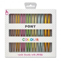 Set De Agujas Circulares Intercambiables De Colores - Pony