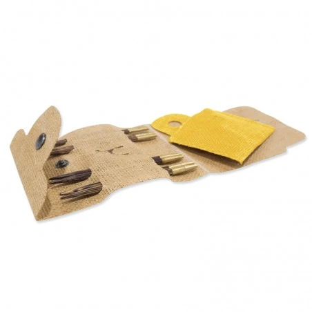 Set De Agujas Circulares Intercambiables De Madera Con Estuche De Yute - Pony 5 Set De Agujas Circulares Intercambiables De Madera Con Estuche De Yute - Pony - Imagen 3