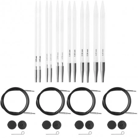 Set De Agujas Circulares Intercambiables Deluxe - Rico Design 3 Set De Agujas Circulares Intercambiables Deluxe - Rico Design