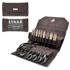 Set De Agujas Circulares Intercambiables Driftwood Cacao - Lykke