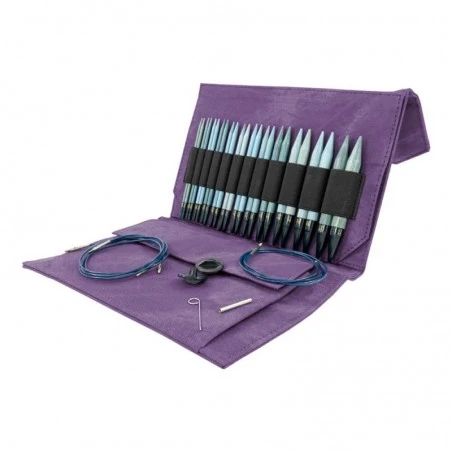 Set De Agujas Circulares Intercambiables Indigo Violet - Lykke 3 Set De Agujas Circulares Intercambiables Indigo Violet - Lykke