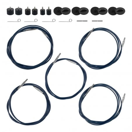 Set De Agujas Circulares Intercambiables Long Indigo - Lykke 4 Set De Agujas Circulares Intercambiables Long Indigo - Lykke - Imagen 2