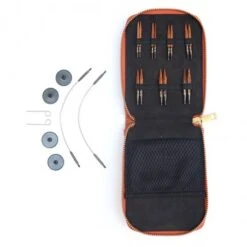 Set De Agujas Circulares Intercambiables Mini Ginger - KnitPro -Las Tijeras Magicas Tienda set de agujas circulares intercambiables mini ginger knitpro 1