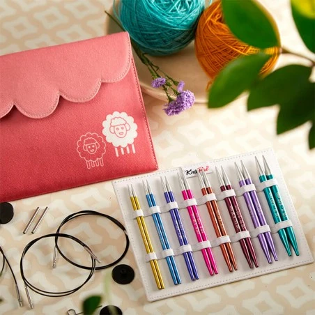 Set De Agujas Circulares Intercambiables Zing Deluxe 13 Cm - KnitPro 6 Set De Agujas Circulares Intercambiables Zing Deluxe 13 Cm - KnitPro - Imagen 4