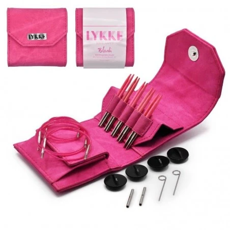 Set De Agujas Circulares Intercambiables Starter Blush Fuchsia - Lykke 3 Set De Agujas Circulares Intercambiables Starter Blush Fuchsia - Lykke