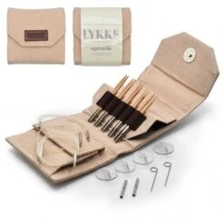 Set De Agujas Circulares Intercambiables Starter Naturale Beige Jute - Lykke