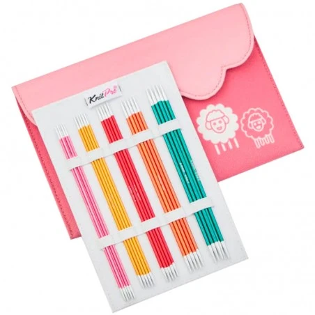 Set De Agujas De Doble Punta 15 Cm Zing Deluxe - KnitPro 3 Set De Agujas De Doble Punta 15 Cm Zing Deluxe - KnitPro