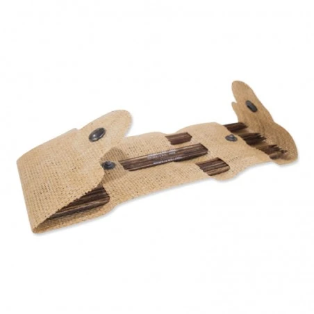 Set De Agujas De Doble Punta 20 Cm De Madera Con Estuche De Yute - Pony 4 Set De Agujas De Doble Punta 20 Cm De Madera Con Estuche De Yute - Pony - Imagen 2