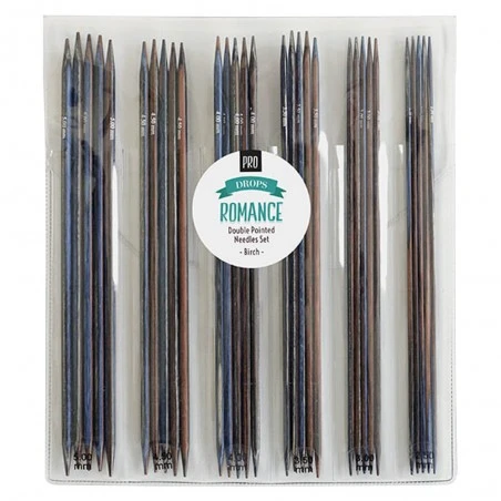Set De Agujas De Doble Punta DROPS Pro Romance 3 Set De Agujas De Doble Punta DROPS Pro Romance