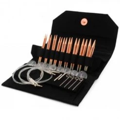 Set De Agujas Intercambiables 9 Cm Cypra Black Vegan Suede - Lykke