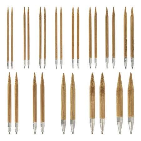 Set De Agujas Intercambiables Spin Bamboo 10cm ChiaoGoo 4 Set De Agujas Intercambiables Spin Bamboo 10cm ChiaoGoo - Imagen 2
