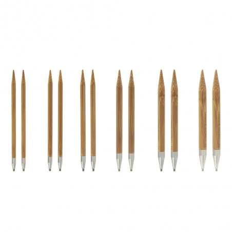 Set De Agujas Intercambiables Spin Bamboo 13cm ChiaoGoo 4 Set De Agujas Intercambiables Spin Bamboo 13cm ChiaoGoo - Imagen 2