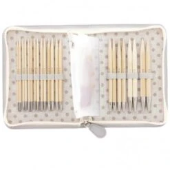 Set De Agujas Intercambiables Largas De Bamboo CarryC Long Tulip