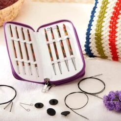 Set De Ganchillos Afgano - Tunecino Symfonie - KnitPro -Las Tijeras Magicas Tienda set de ganchillos afgano tunecino symfonie knitpro 3