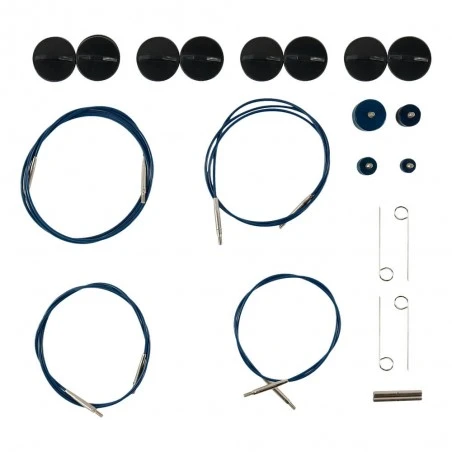 Set De Ganchillos Tunecino Intercambiable Indigo - Lykke 5 Set De Ganchillos Tunecino Intercambiable Indigo - Lykke - Imagen 3