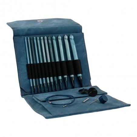Set De Ganchillos Tunecino Intercambiable Indigo - Lykke 3 Set De Ganchillos Tunecino Intercambiable Indigo - Lykke