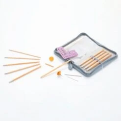 Set De Ganchillos Tunecinos Bamboo CarryT - Tulip