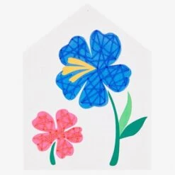 Tarjeta Para Bordar - Flores Grande Y Pequeña - DMC